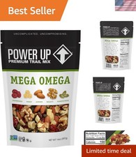 Mega Omega Trail Mix 14oz - Heart-Healthy  Snack with Nuts, Fruits & Seeds 17.13 per gallon
