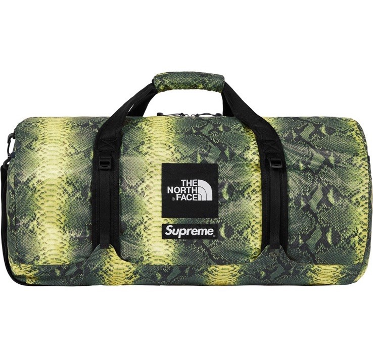 🔥 Supreme x The North Face Snakeskin Flyweight Duffle Bag ~ SS18