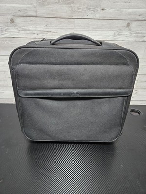 Samsonite Long Beach Laptoptasche mit Rollen schwarz ausziehbarer Griff Reise Arbeit