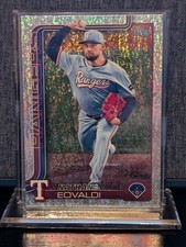 2025 Topps Series 1 Nathan Eovaldi Sand Glitter Parallel #130 Rangers
