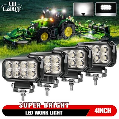 waterproof 5-inch 80W 10000LMS, 4X LED tractor work light truck floodlight