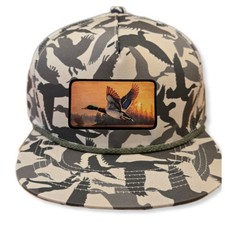 Duck Camo Waterfowl Camouflage Snapback Hat Cap Mallard