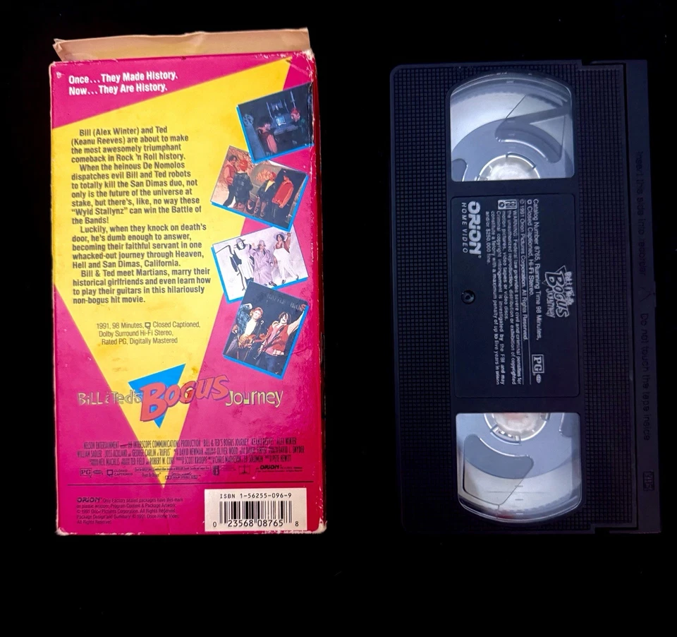 BILL AND TED'S Excellent Adventure1989 &BOGUS JOURNEY 1991 VHS & DVD Excellent! - Image 3 of 4