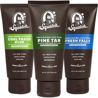 #ad #ad Dr. Squatch Men#x27;s Natural Face Wash Cool Fresh Aloe Falls Pine Tar 4.0 fl oz $10.97