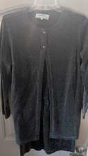 VINTAGE black a line dress with jacket size 12