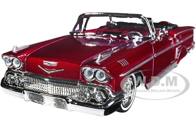 モーターマックス TL 1/24 '58 インパラ コンバーチブル - RED Amazon | MOTORMAX 73267 1958 58 シボレー インパラ