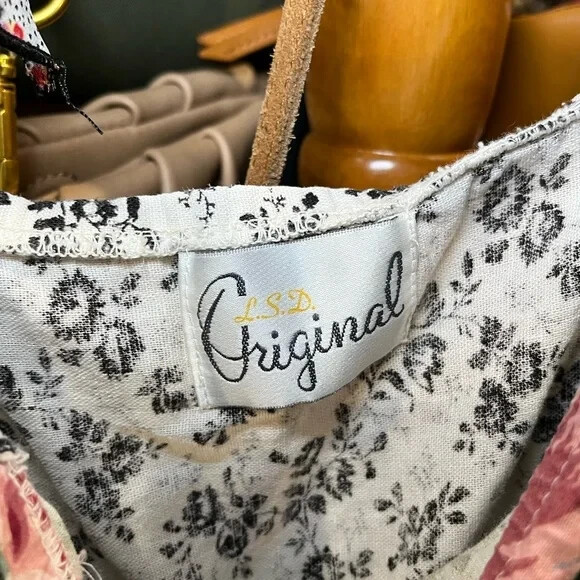 Vintage Patchwork squared neckline with shoulder … - image 7