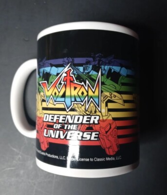 Voltron Defender of the Universe Collectible Colorful Rainbow Coffee Mug