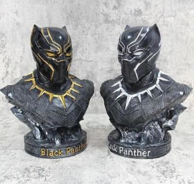 Captain America Black Panther 1/2 Bust Statue Resin T'challa Figure Model Toy 