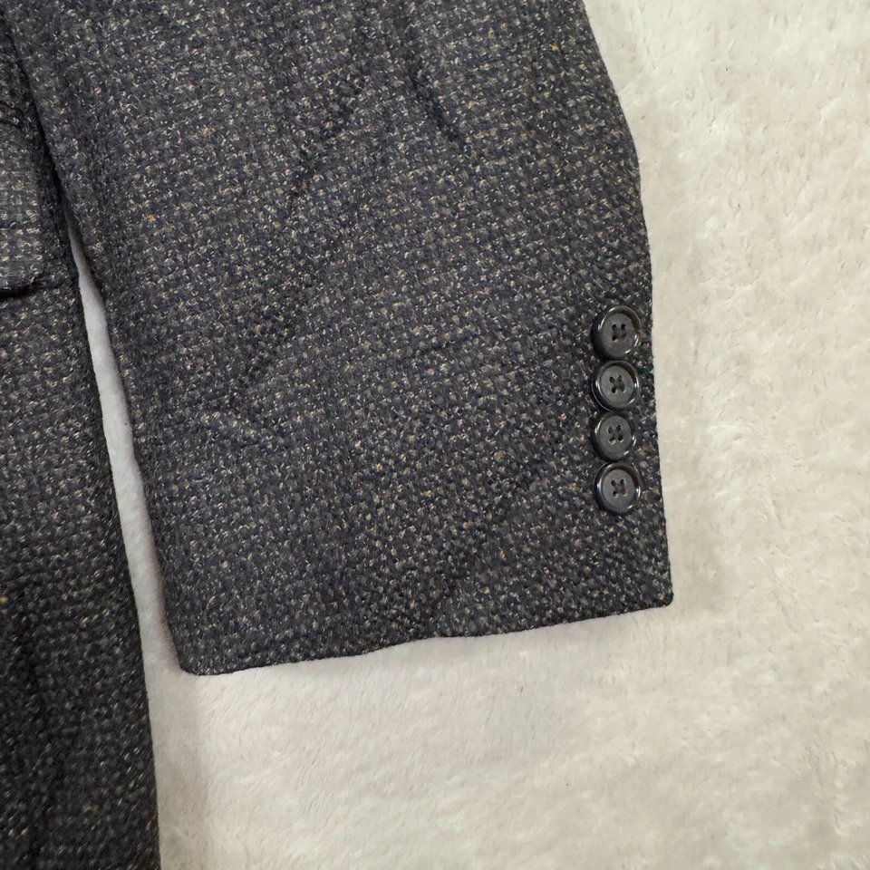 Chaqueta Blazer Hickey Freeman Para Hombre 42R Gris Lana de Cordero Cachemira Piel de Tiburón Preppy Foto 4 de 4