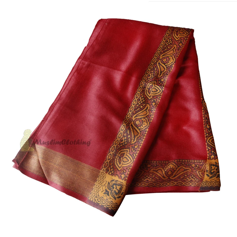 CHAL MUSULMÁN PARA HOMBRE Suave Yemení Habaib VERDE o MARRÓN Bufanda Turbante ELIGE COLOR Foto 3 de 3