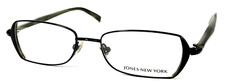 JONES NEW YORK J425 NOS Black Onyx Polished Eyeglasses Frame 56-17-135