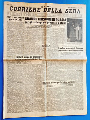 CORRIERE DELLA SERA 20 MARCH 1956 DEATH GIANNI VAGNETTI-LOUIS BROMFIELD-LAMBRETT