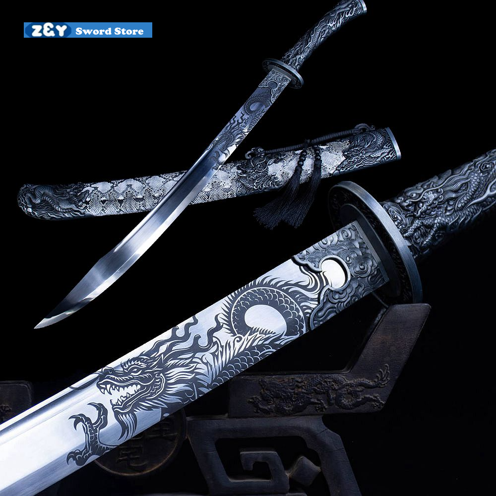 Dragon Blade Oxtail Battle Dao Saber Chinese Broadsword Dragon Blade Oxtail Battle Dao Saber Chinese Broadsword