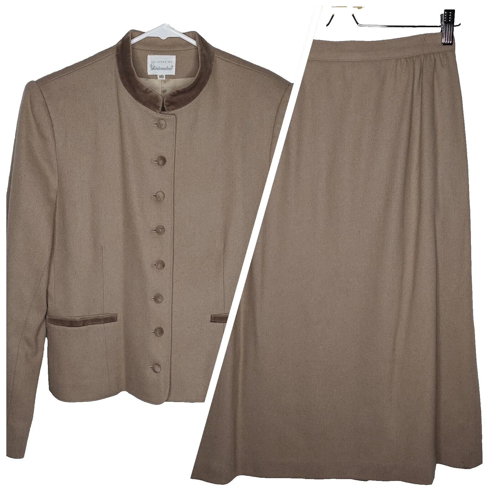 Wool Blend Tailored Vintage Clothing for Women