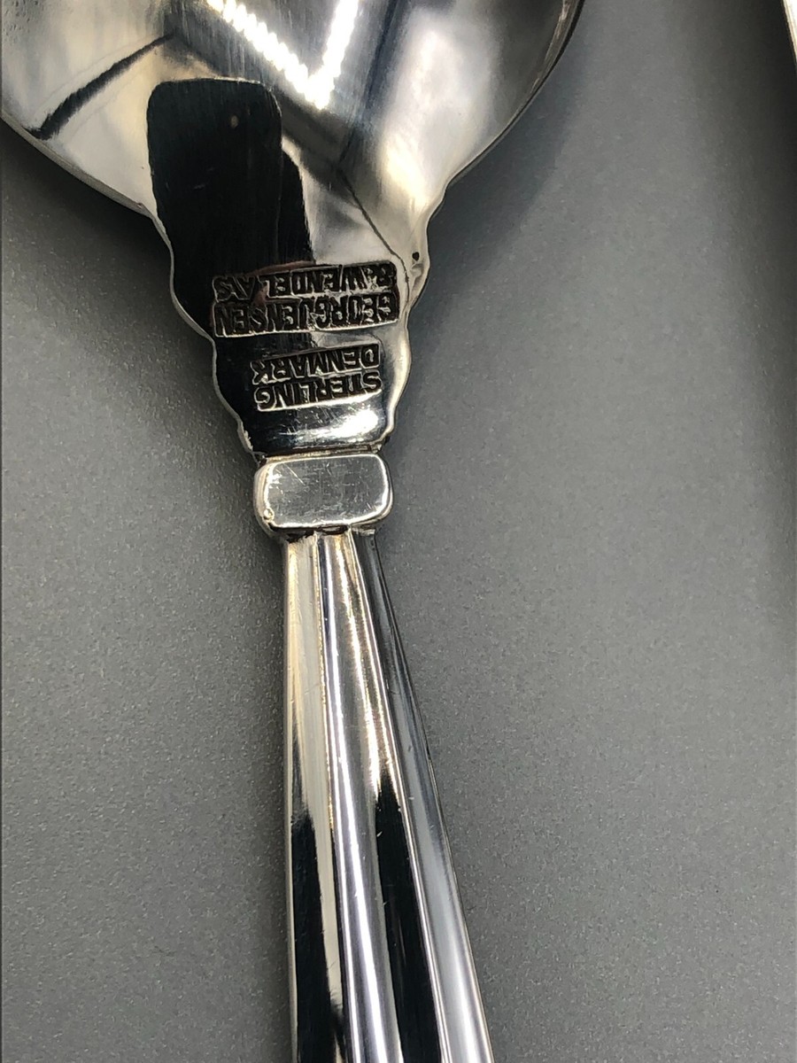 Georg Jensen Acorn Sterling Silver 4 piece Place Setting, gently