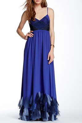NWT $450 Free People Forget Me Not Chiffon Maxi Dress Periwinkle | eBay UK