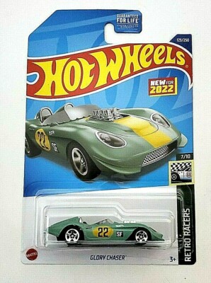 2022 Hot Wheels GLORY CHASER #123/250 HW Retro Racers 7/10 (Green)