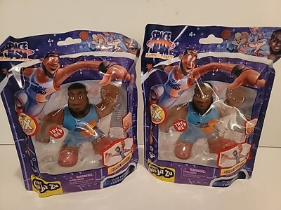 (2) Heroes of Goo Jit Zu Space Jam: A New Legacy - LeBron James 5'' Action Figure