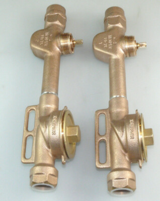 2x KEMPER ABSPERR EAT WASSERZÄHLER KOMBINATION 3/4'' HWW 153 MM DN20 UP VENTIL