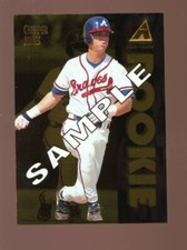 1995 PINNACLE ZENITH CHIPPER JONES #111 ROOKIE SAMPLE