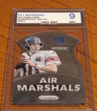 ELI MANNING****2015 Panini PRIZM--Air MARSHALS---MINT 9--GIANTS***Mad Dog GRADED
