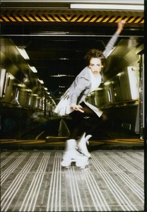 fashion-1994-silver-leather-mini-kilt-Vintage-photo