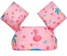 Girls Arm Floatie Swim Vest Kids/Toddler 30-55 lbs, Ages 2-6, Pink Flamingo NEW
