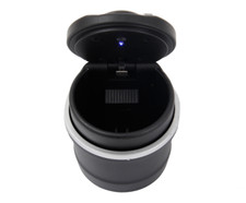 Universal Autoaschenbecher Aschenbecher blauer LED PKW KFZ Beleuchtung Neu