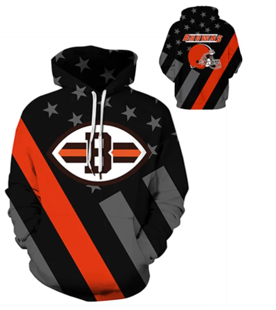 Cleveland Browns Team 3D Hoodie