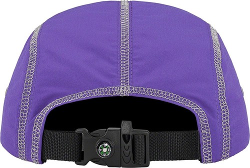 Supreme Reflective Stitch Camp Cap Purple SS23 Waterproof Compass NEW - Picture 4 of 7