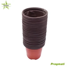 Plastic Plant Flower Pots Nursery Garden Seedlings Pot Container 100 Pack