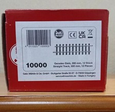 Brand new Box (12 pieces) LGB 300mm Straight Brass Tracks.  code 10000