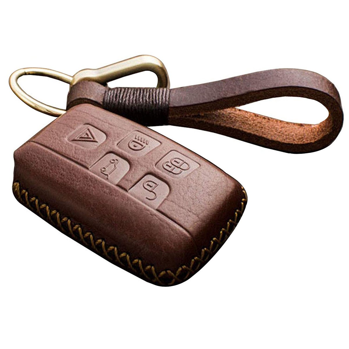 Car Key Holder Genuine Leather Car Key Case Cover For Jaguar E-Pace For Land Rover Key Pouch - Foto 6