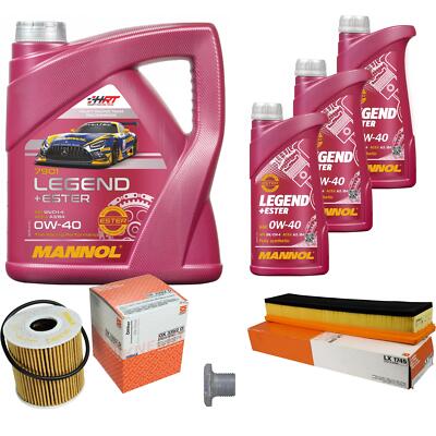 MAHLE Inspektionspaket 7 L MANNOL Legend+Ester 0W-40 für Peugeot 307 1.6 16V