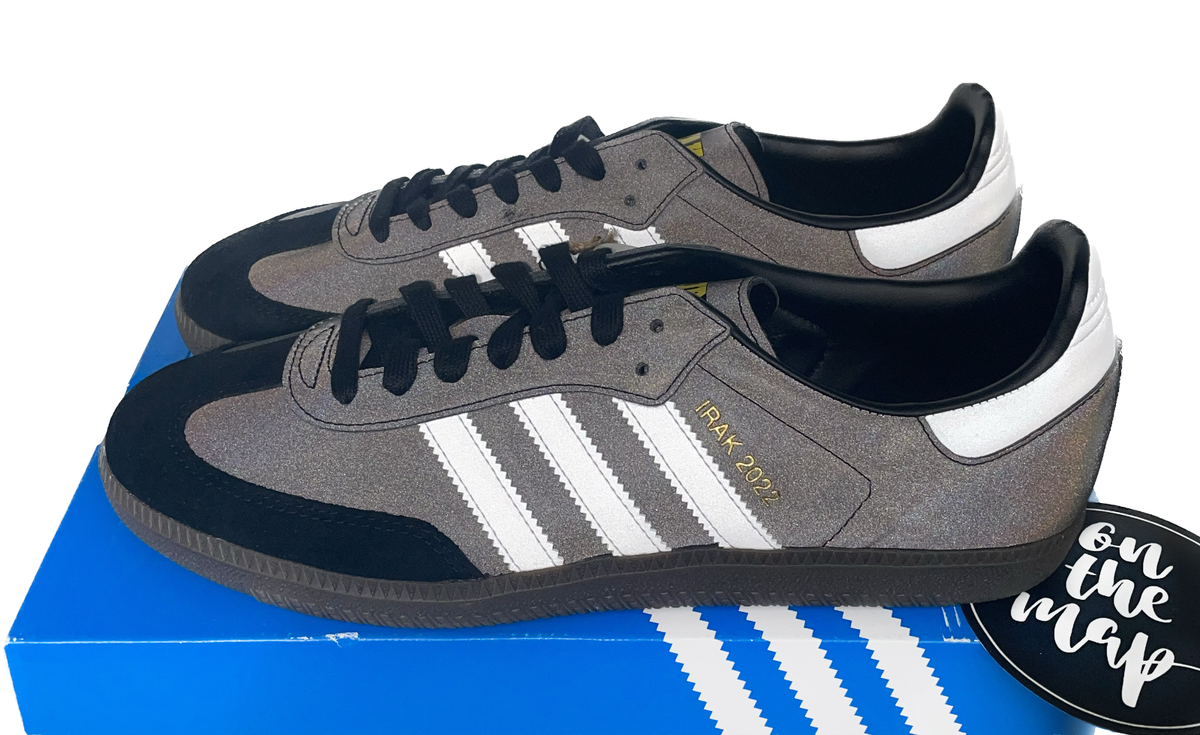 Adidas x IRAK 2022 Samba OG Black White Suede Reflective UK 5 9 12 US  GX4041 New | eBay