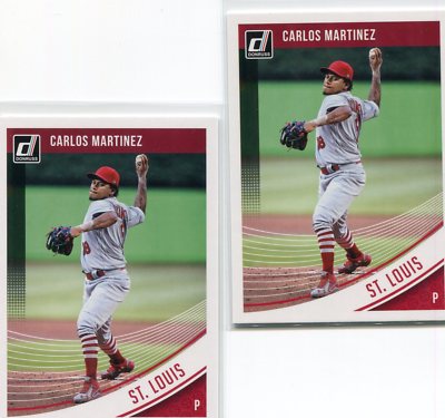 LOT (4) 2018 DONRUSS CARLOS MARTINEZ ST. LOUIS CARDINALS - 127