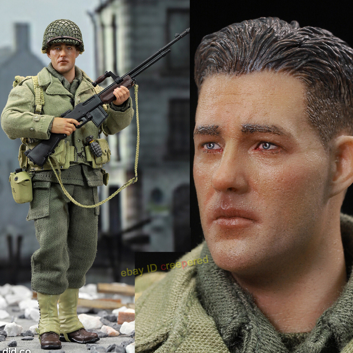 WWII 2nd Ranger Battalion Series 2 フィギュア DID WWII US 2nd Ranger Battalion Reiben 1/12 Scale Action