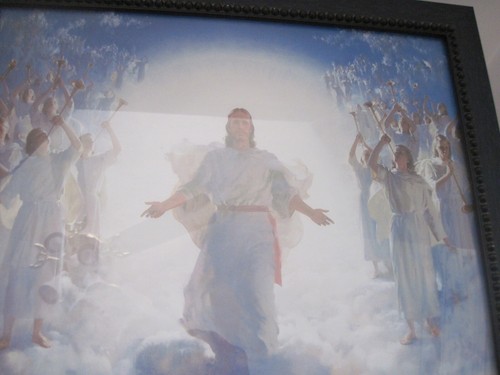 Jesus Accension Catholic Religious Art 22x18 Wood Framed Print Antique - Picture 9 of 17