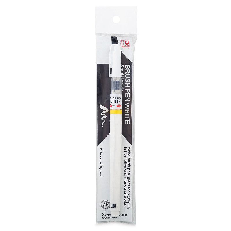 ZIG KURETAKE Cartoonist White Brush Pen Marker Graffiti Art Ink