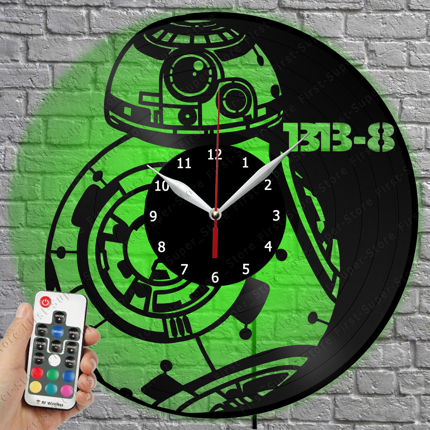 Star Wars Vinyl Record LED Wall Clock with Light 1908