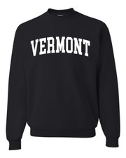 State of Vermont College Style White Fashion Unisex Crewneck Sweatshirt