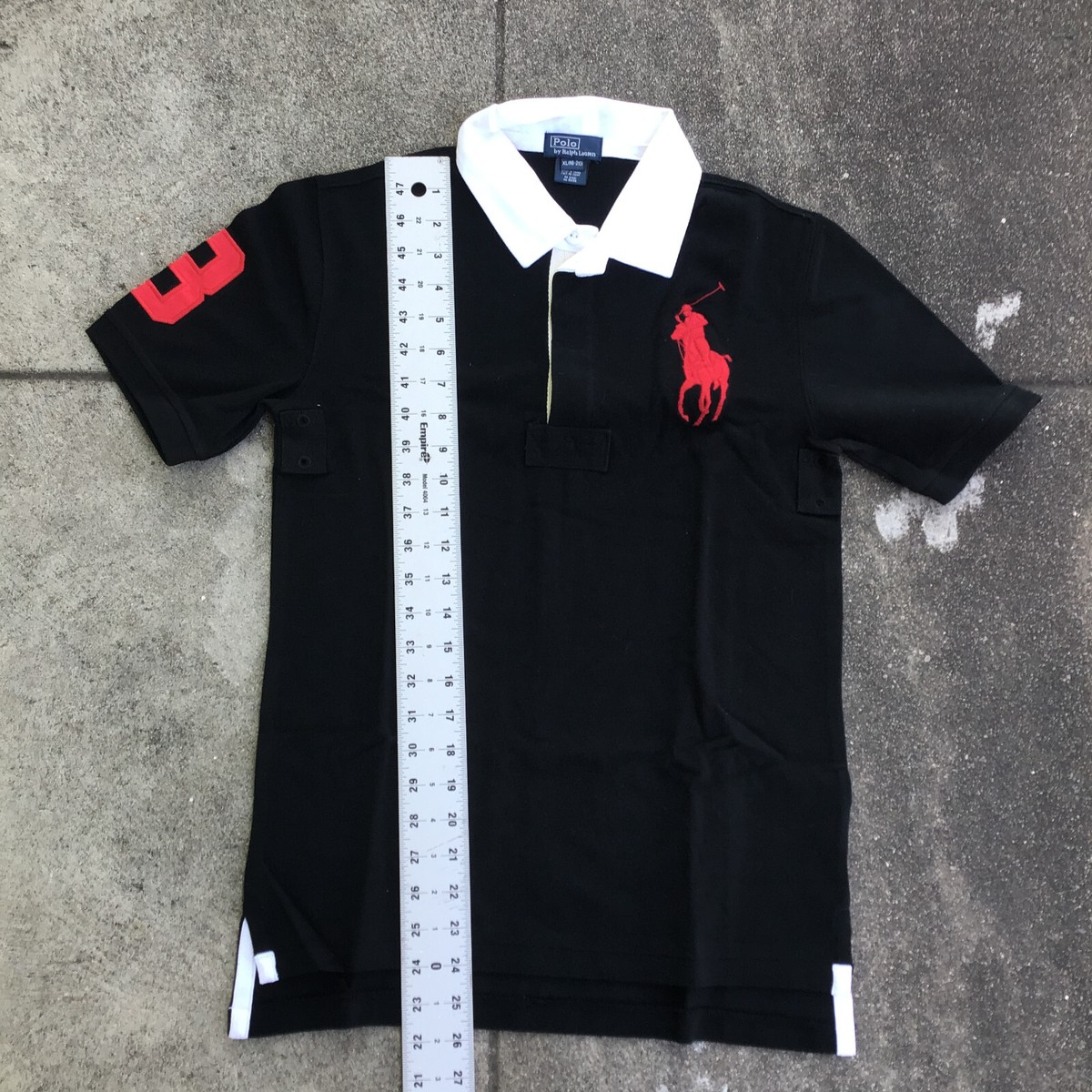 Polo Ralph Lauren Shirt XL (18-20) Youth Rugby Short Sleeve