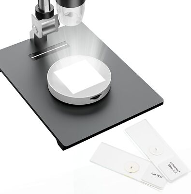 LED coin Slodering Microscope Lighting Bottom Light source Brightness Adjustable