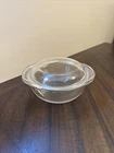 Vintage PYREX #022 Clear Glass 1 Quart Casserole Bowl, with Lid, Made in USA!