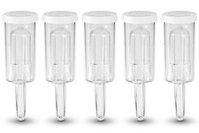 Esclusa de aire de fermentación de 3 piezas - Estándar para todos los carboys y fermentadores - Paquete de 5