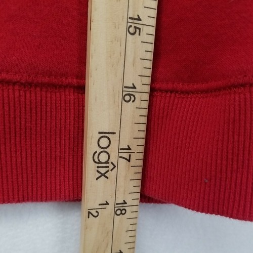 Nike Youth Sweatshirt Red Size 7 Swoosh Spell Out Logo Just Do It Hoodie - Picture 4 of 8