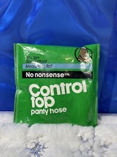 No Nonsense Control Top Pantyhose 1984 VTG Sandalfoot Tan Medium to Tall New