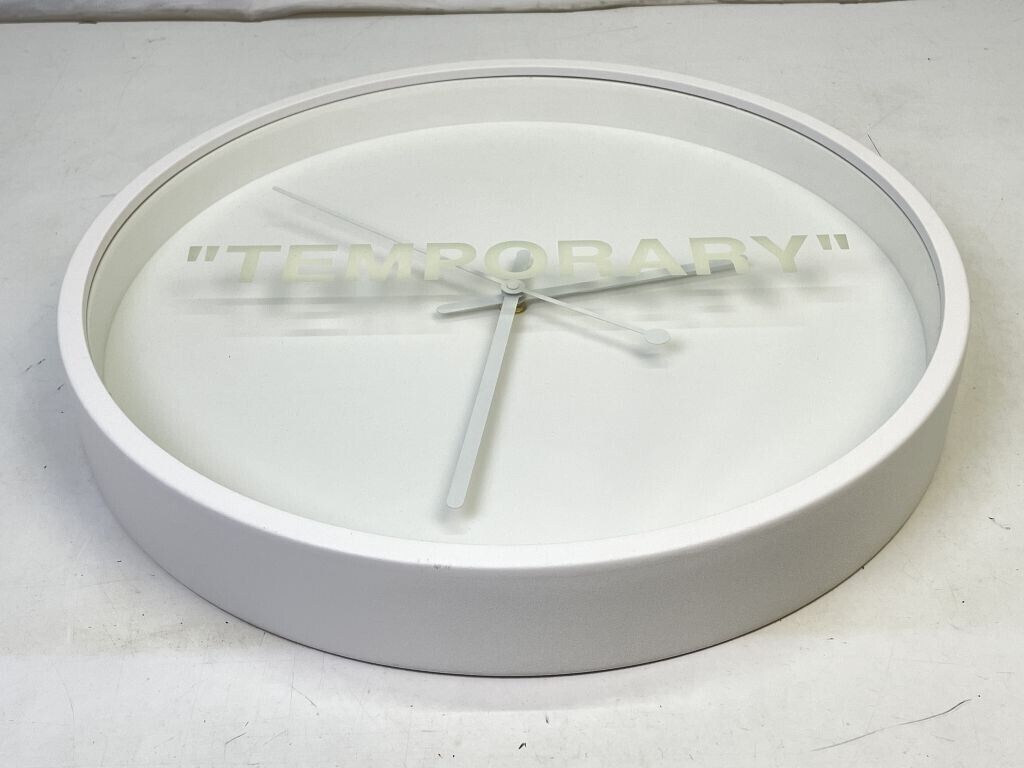 Virgil Abloh x IKEA MARKERAD TEMPORARY Wall Clock OFF-White Virgil Abloh x IKEA MARKERAD TEMPORARY Wall Clock OFF-White