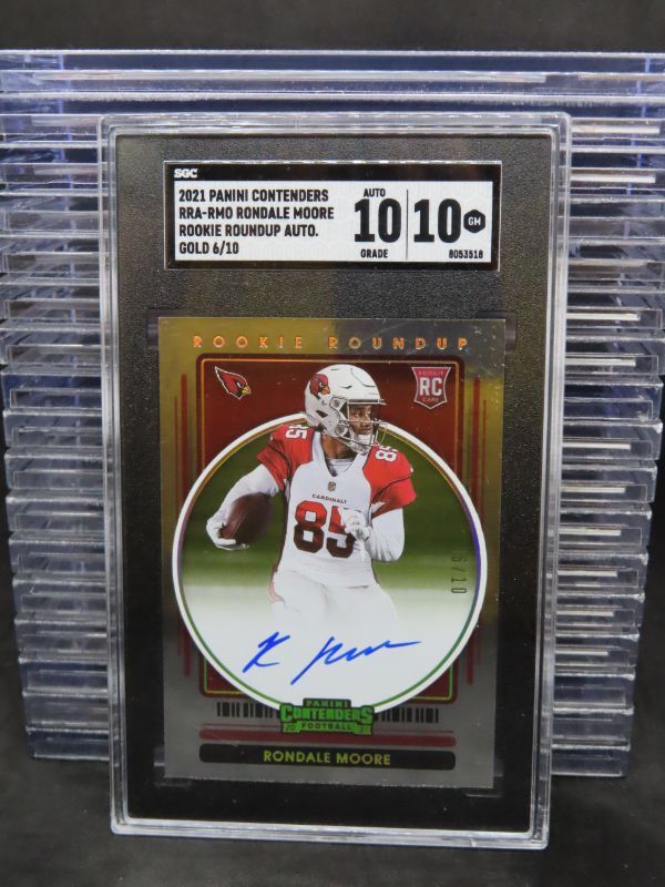 Rondale Moore Panini Contenders Rookie Roundup Autographs #RMO Gold